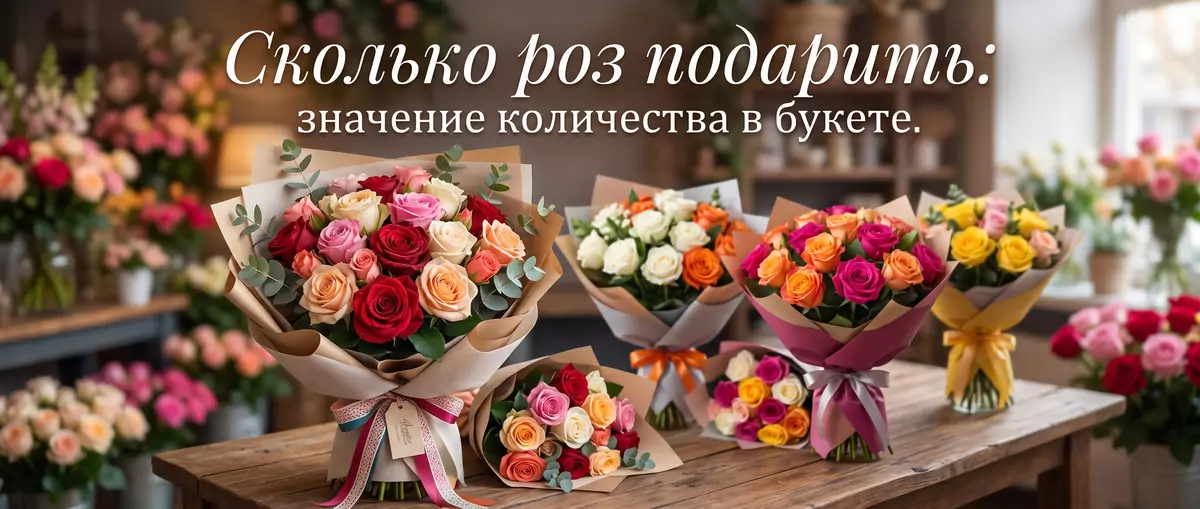 Сколько роз подарить: значение количества в букете